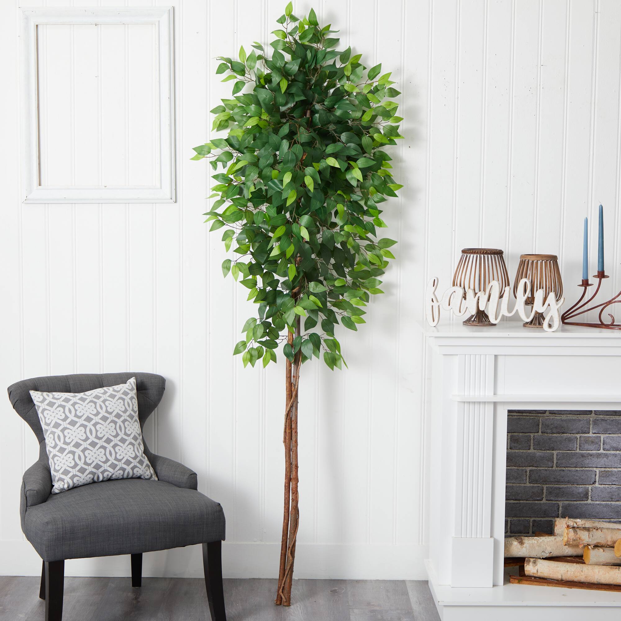 6ft. Artificial Double Trunk Ficus Tree